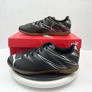 Puma Attacanto TT Mens Sz 10.5 Indoor Soccer Black Turf Athletic Shoes 10747901